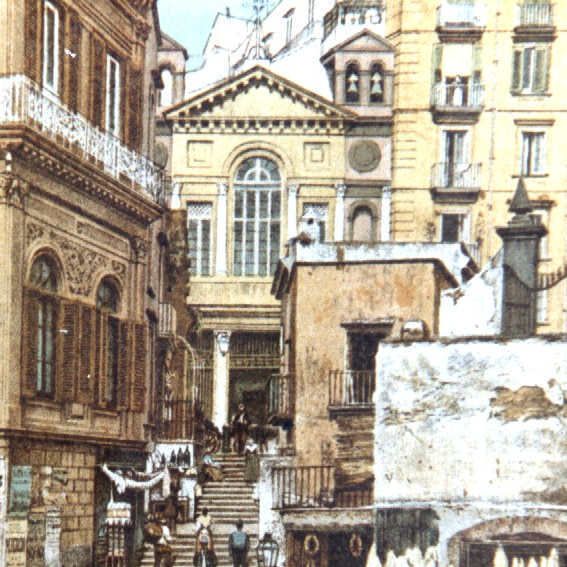 La facciata di S. Giuseppe maggiore , vista dalle gradelle di San Giuseppe, appare di stile settecentesco, con due torri campanarie,  sul fronte tre grosse finestre ed  un vestibolo delimitato da colonne in marmo bianco e chiuso da cancelli in ferro